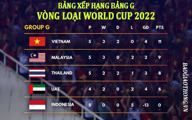 Lịch thi đấu, trực tiếp vòng loại World Cup 2022 của đội tuyển Việt Nam