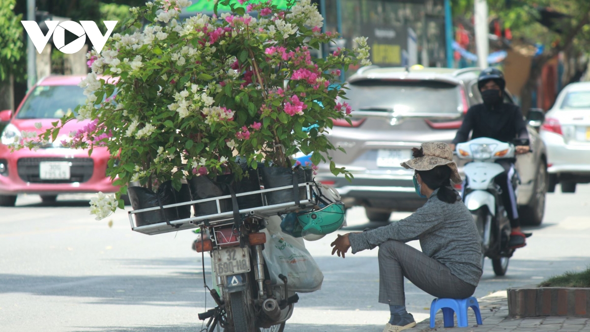 Người dân chật vật mưu sinh dưới nắng nóng hơn 40 độ C tại Hà Nội