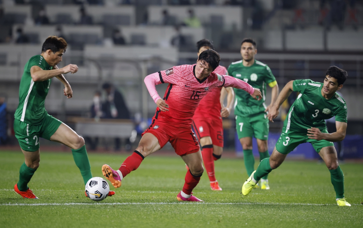 Vòng loại World Cup 2022: Son Heung Min "vô duyên", Hàn Quốc vẫn thắng đậm Turkmenistan