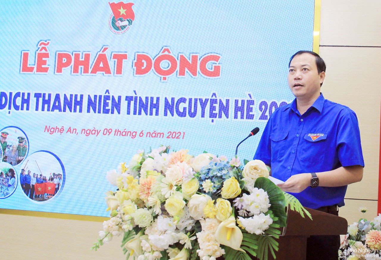 Tuổi trẻ Nghệ An phát động Chiến dịch tình nguyện hè 2021