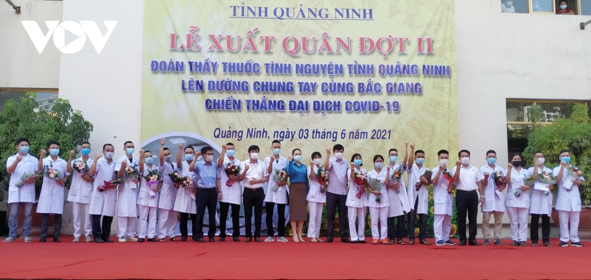 Quảng Ninh, Phú Thọ tiếp tục chi viện cho tâm dịch Bắc Giang