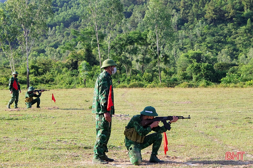 Tân binh Bộ đội Biên phòng Hà Tĩnh tự tin trên thao trường