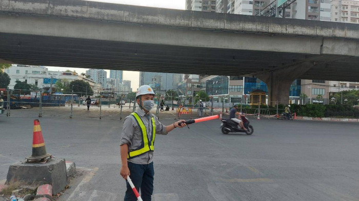 Hà Nội: Đóng nút giao Tố Hữu - Lê Văn Lương để thi công hầm chui Vành đai 3