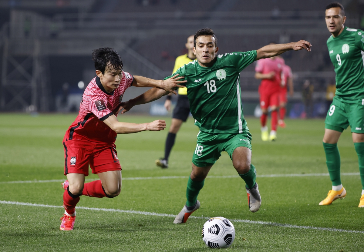 Vòng loại World Cup 2022: Son Heung Min "vô duyên", Hàn Quốc vẫn thắng đậm Turkmenistan