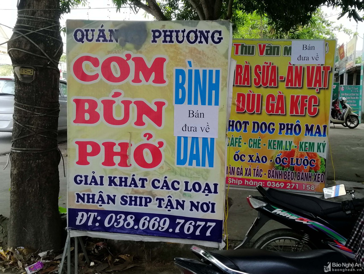 Lập biên bản xử phạt quán cơm ở TP Vinh vi phạm quy định phòng dịch Covid-19