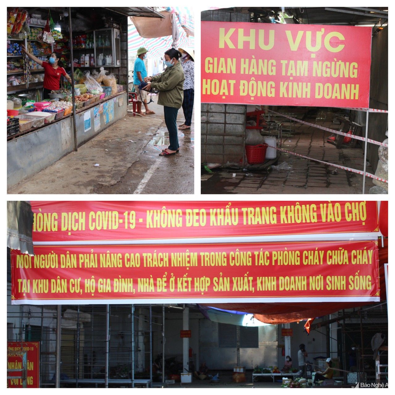 Quỳnh Lưu siết chặt công tác phòng, chống dịch ở các chợ dân sinh