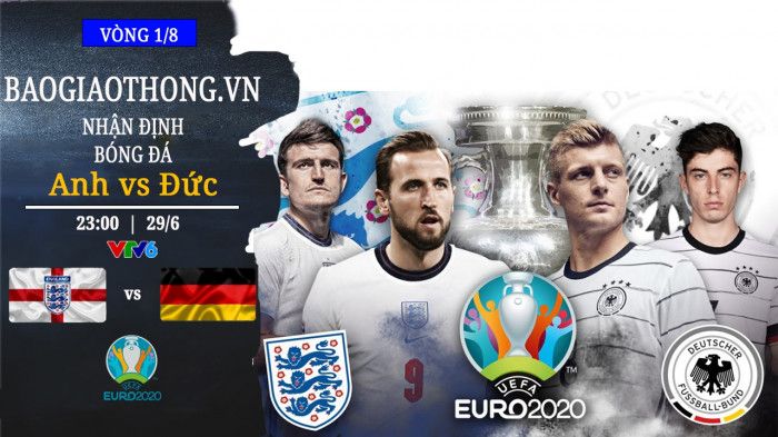 Nhận định, dự đoán kết quả Anh vs Đức, vòng 1/8 EURO 2020