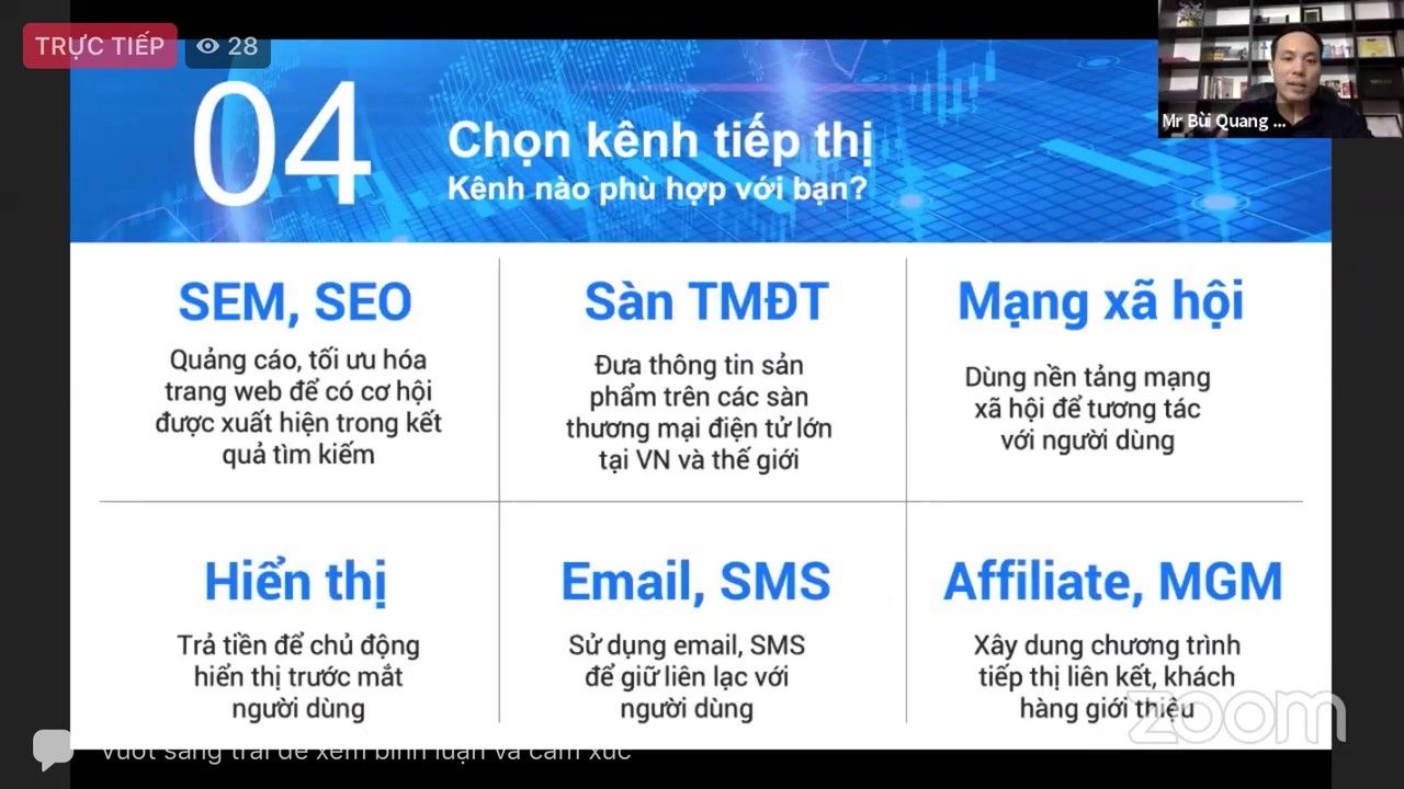 Nghệ An tập huấn 5 bước đưa doanh nghiệp lên môi trường số Online 