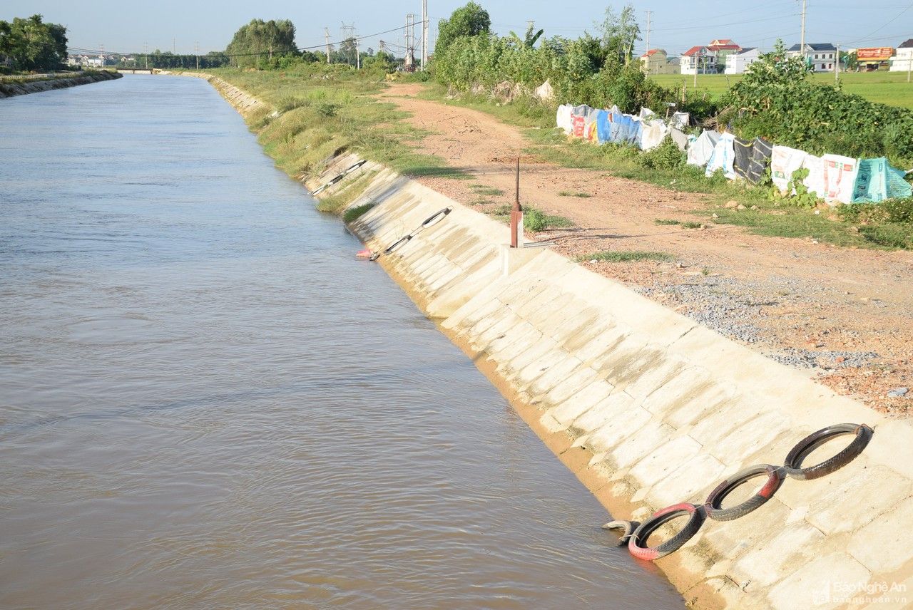 Hàng trăm chiếc phao cứu sinh được thả xuống sông Đào ở Yên Thành