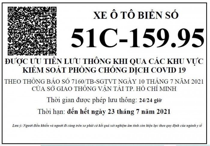 TP.HCM: Hơn 8.000 xe được cấp thẻ nhận diện ưu tiên