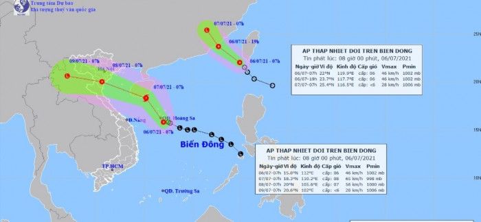  Áp thấp nhiệt đới liên tiếp vào Biển Đông, sắp có cơn bão số 3