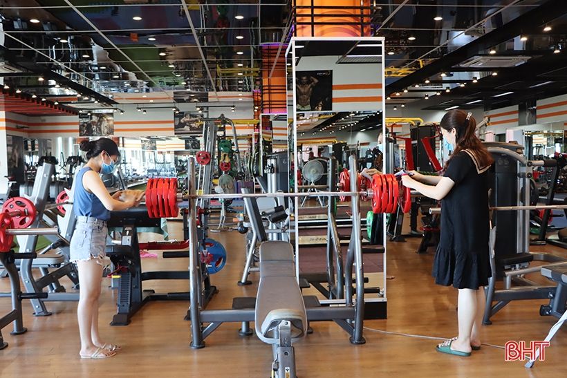 Phòng tập gym, spa ở Hà Tĩnh tuân thủ 5K sau khi được phép hoạt động trở lại