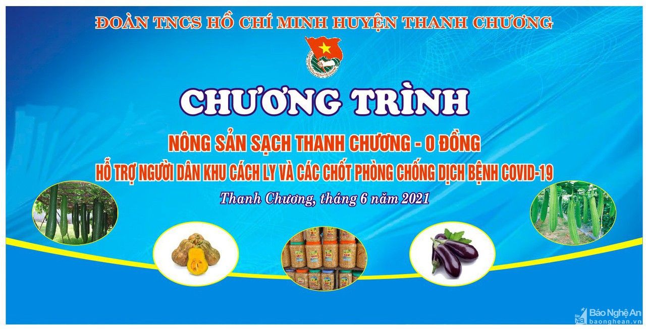 Thanh Chương sẽ gửi tặng nông sản sạch cho TP. Vinh và các vùng có dịch