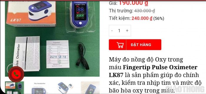 Cảnh báo thiết bị đo nồng độ oxy trong máu SpO2 giá rẻ, chất lượng kém