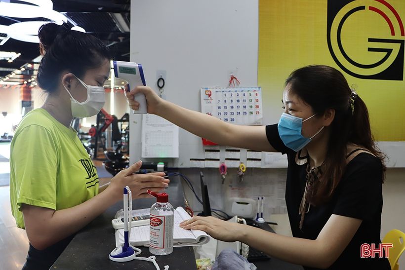 Phòng tập gym, spa ở Hà Tĩnh tuân thủ 5K sau khi được phép hoạt động trở lại