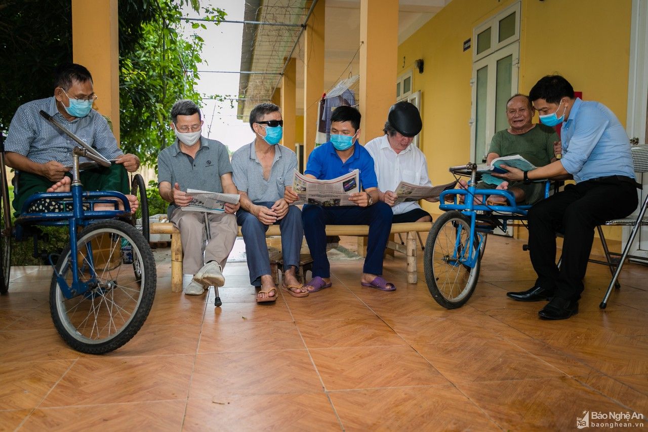Niềm vui bình dị của các thương, bệnh binh nặng Nghệ An