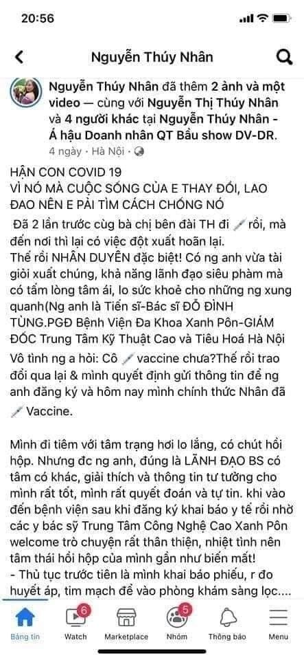 Cô gái khoe được tiêm vaccine Covid-19 nhờ quan hệ, 2 bệnh viện nói gì?