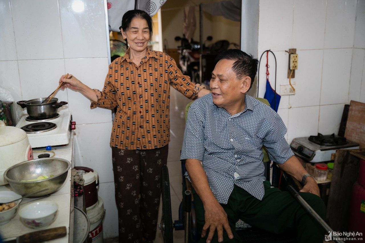 Niềm vui bình dị của các thương, bệnh binh nặng Nghệ An