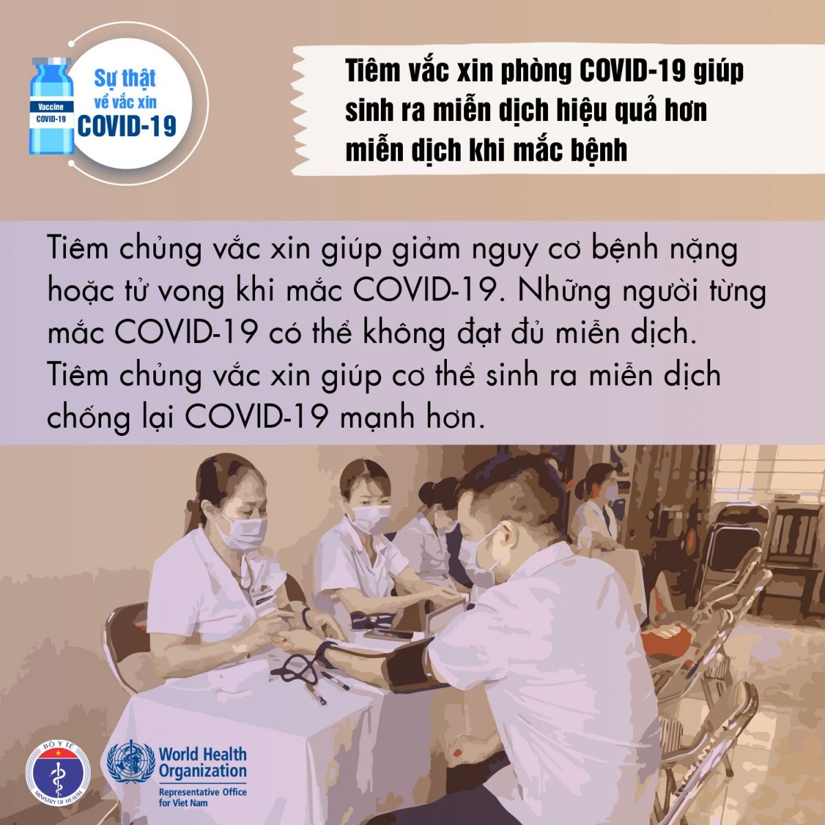 Tiêm vaccine phòng COVID-19 có giúp bảo vệ bạn khỏi ốm?