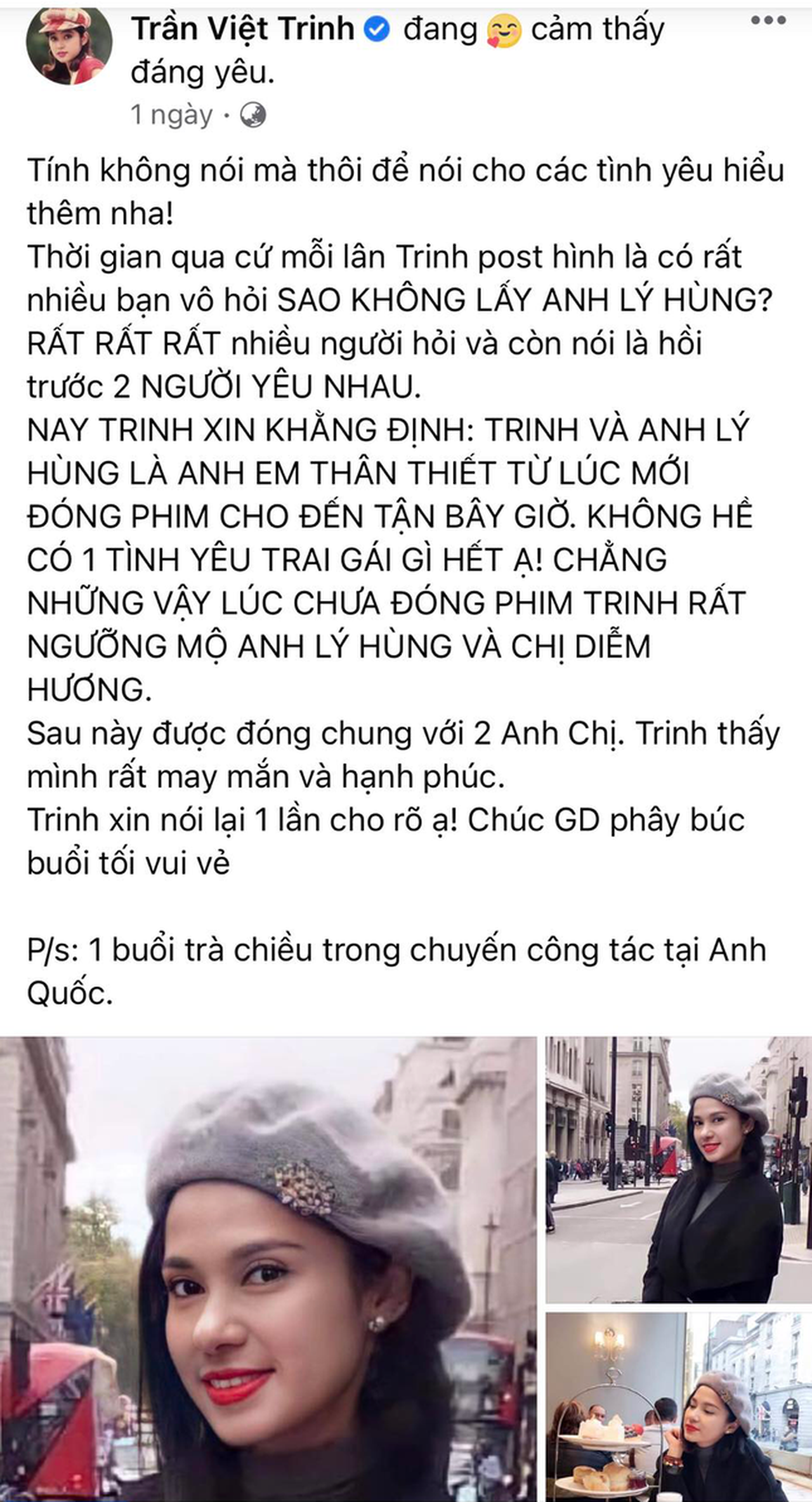 Việt Trinh - Lý Hùng cùng lên tiếng khi fan liên tục 