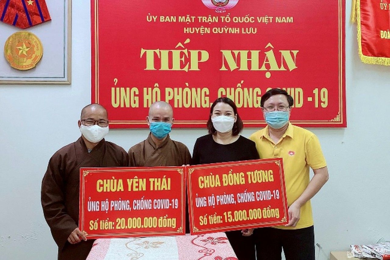 Các cơ sở tôn giáo chung tay hỗ trợ người dân vùng dịch