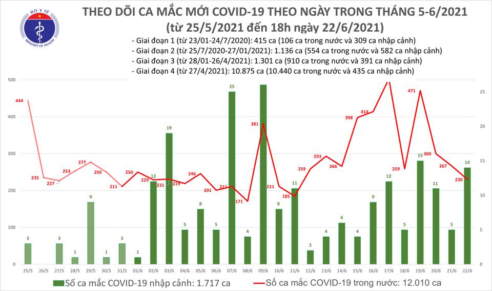 Ngày 22/6: Việt Nam có 246 ca mắc COVID-19 và 93 bệnh nhân khỏi