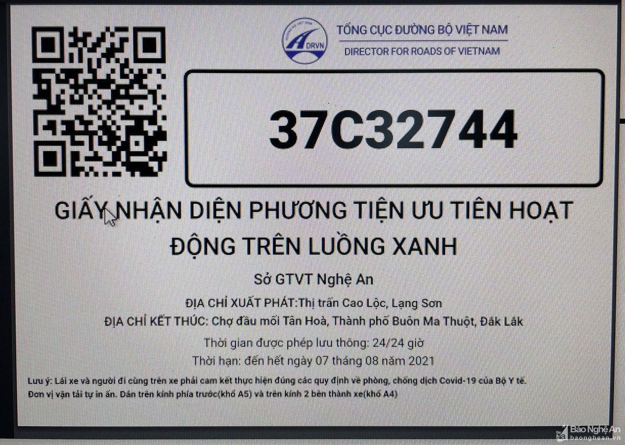 Nghệ An: Cấp 250 thẻ nhận diện phương tiện hoạt động trên 