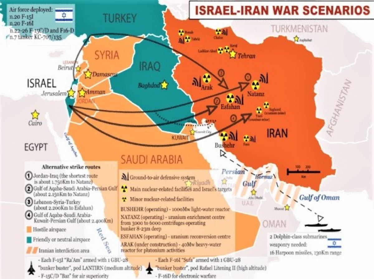 Israel chuẩn bị tấn công đồng loạt các cơ sở hạt nhân của Iran?