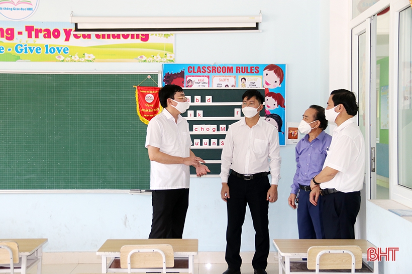 Các trường ở Hà Tĩnh cơ bản lựa chọn phương án dạy học trực tiếp 5-6 buổi/tuần