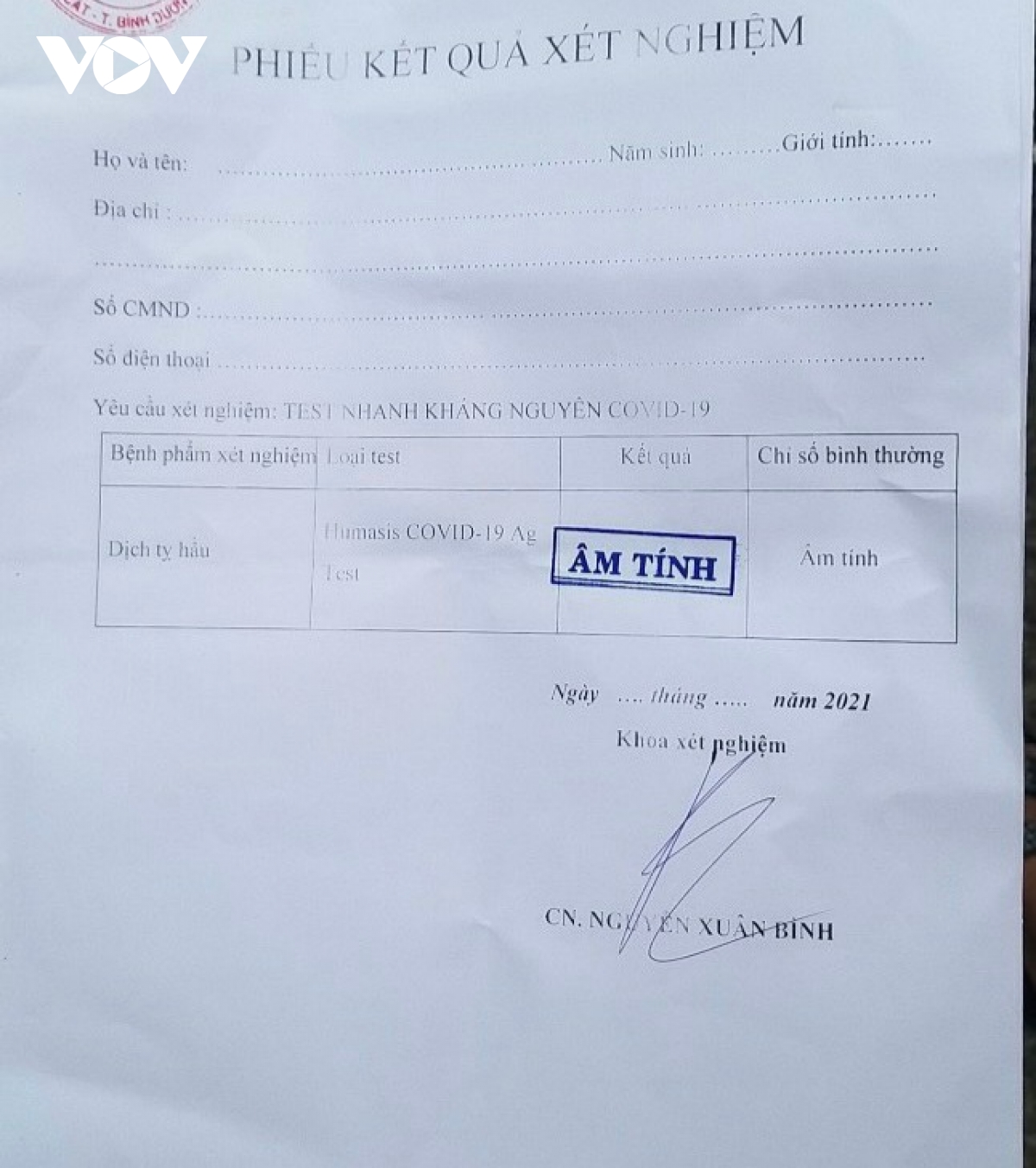 Khởi tố 2 đối tượng mua bán giấy xét nghiệm COVID-19 ở Bình Dương