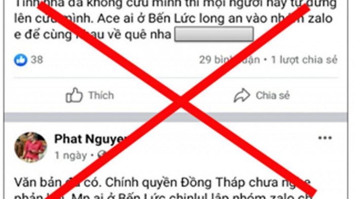 Xử lý 2 đối tượng lên Facebook xúi giục, lập nhóm để về quê