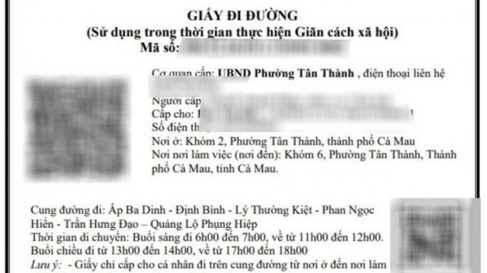 Cà Mau: Người đủ điều kiện dễ dàng "ngồi nhà" đăng ký giấy đi đường