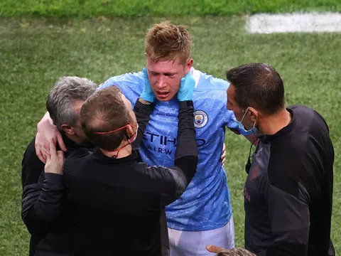 De Bruyne phải đeo mặt nạ khi khoác áo ĐT Bỉ đá EURO 2020