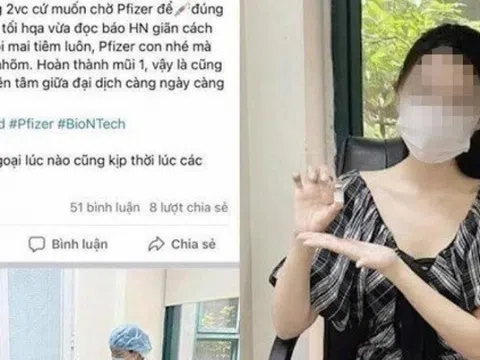 Hoa khôi khoe được tiêm vaccine nhờ "ông ngoại" bị phạt 12,5 triệu đồng