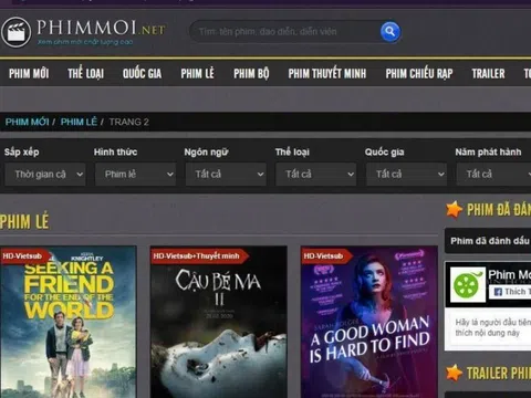 Khởi tố vụ chiếu lậu phim trên webiste phimmoi.net