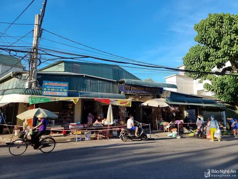 Nghệ An: Tạm thời dừng hoạt động chợ Đội Cung (TP.Vinh)