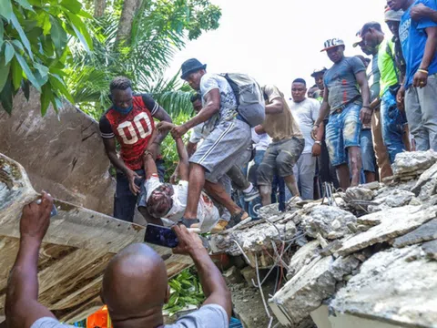 Động đất ở Haiti: Số người chểt tăng lên hơn 1.200