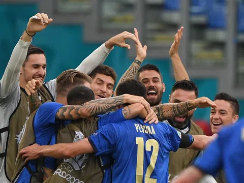 ĐT Italia thiết lập hàng loạt kỷ lục sau vòng bảng EURO 2021