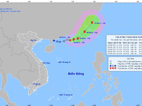 Áp thấp nhiệt đới trên Biển Đông có khả năng mạnh lên thành bão
