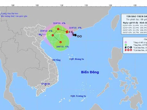 Bão số 3 trên đất liền suy yếu thành áp thấp nhiệt đới trong 24 tới