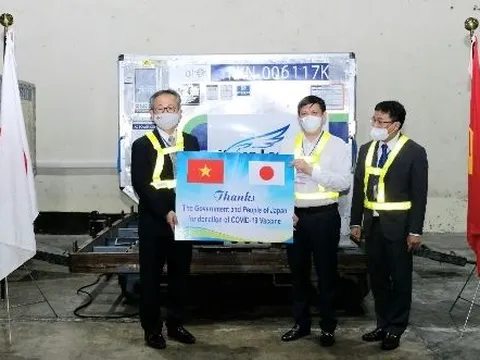 Nhật Bản tặng Việt Nam thêm 1 triệu liều vắc xin COVID-19
