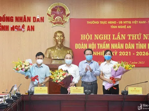 Bầu Trưởng đoàn, Phó trưởng Đoàn Hội thẩm nhân dân tỉnh Nghệ An nhiệm kỳ 2021 - 2026