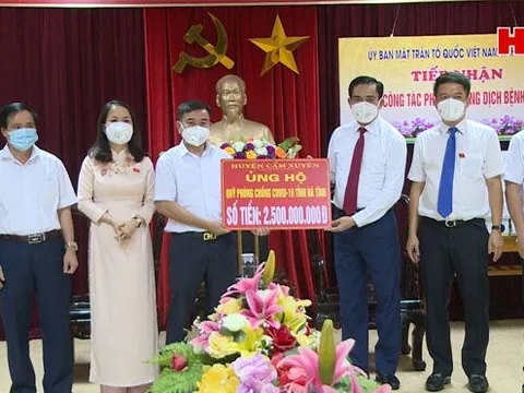 Hà Tĩnh: Tiếp nhận thêm 3 tỷ đồng ủng hộ Quỹ phòng, chống dịch Covid- 19