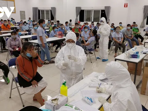 1 công nhân trong khu công nghiệp ở Bình Phước dương tính với SARS-CoV-2