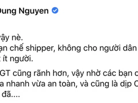 Phát ngôn đề xuất CSGT làm shipper mùa dịch của đạo diễn Nguyễn Quang Dũng gây tranh cãi