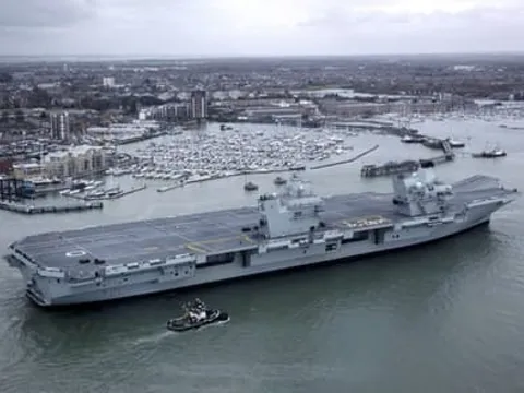 Nhật, Mỹ, Anh và Australia tập trận với sự tham gia của tàu sân bay HMS Queen Elizabeth