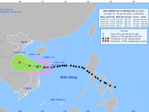 Bão số 5 gây gió giật cấp 10 tại đảo Lý Sơn, Huế, Bình Định mưa to