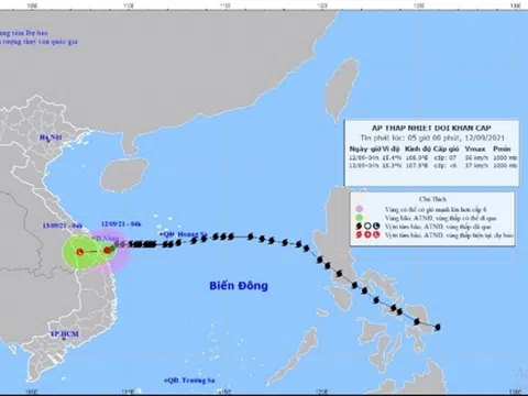 Áp thấp nhiệt đới ít di chuyển, Quảng Trị đến Quảng Ngãi có mưa to đến rất to