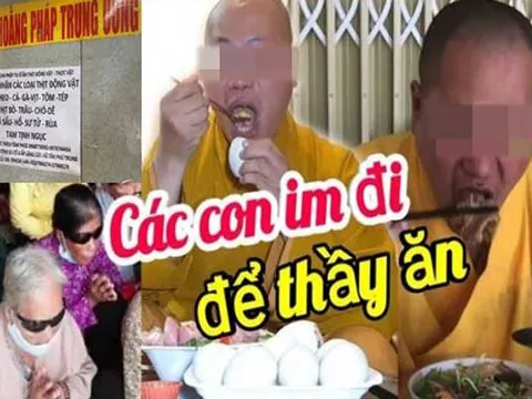 Xôn xao "Sư thầy" chuyên ăn thịt chó, trứng vịt lộn.. và chỉ nhận đồ lễ là thịt các loại động vật