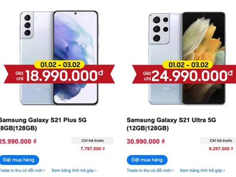 Ra mắt nửa tháng, Galaxy S21+ và S21 Ultra đã giảm giá 7 triệu